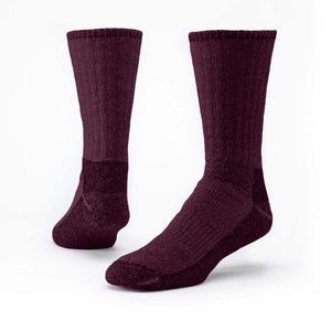 Maggie's Organics Mountain Hiker Wool Socks Dark Raspberry Wine